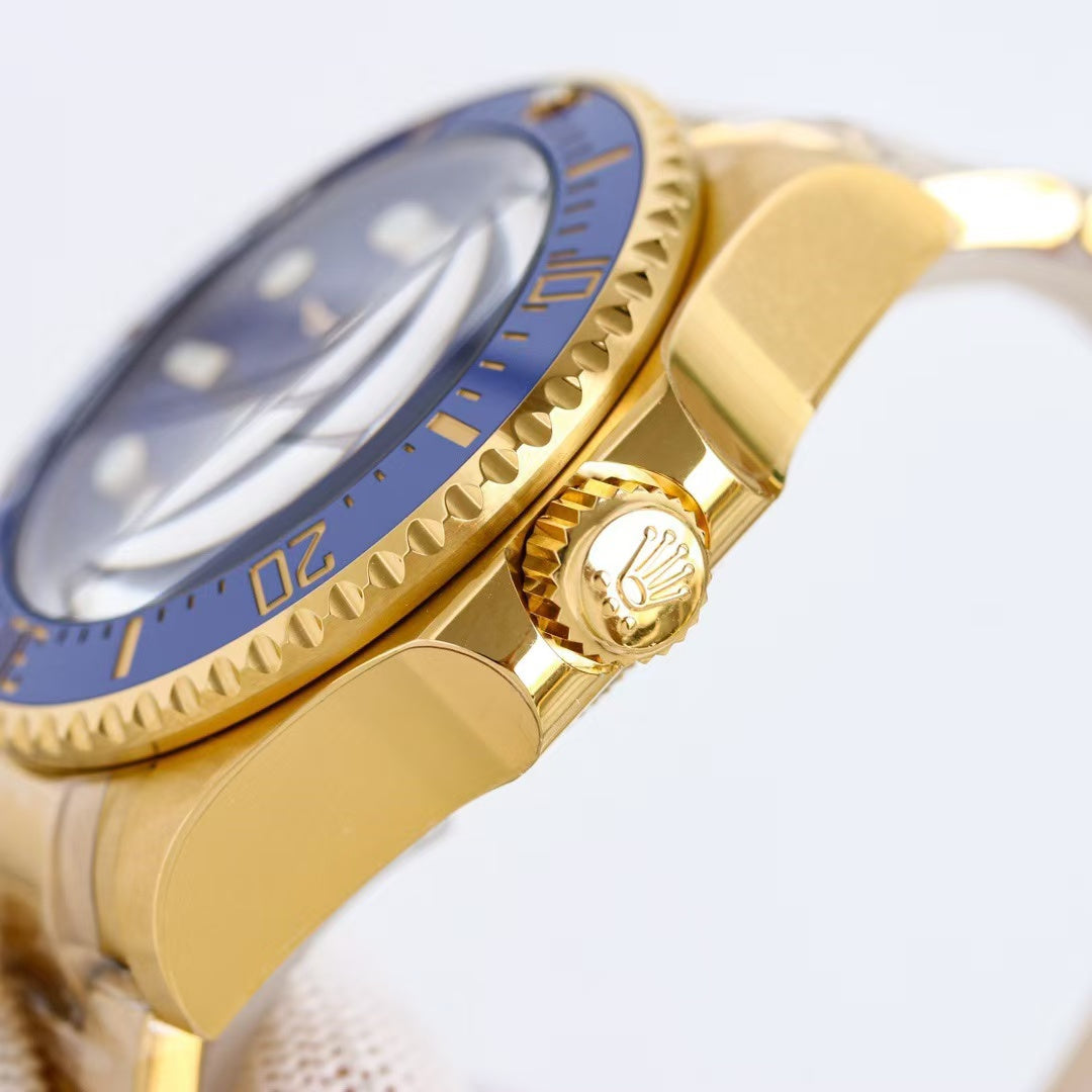 2024 Replica Rolex Deepsea Gold with Blue Dial Super Swiss