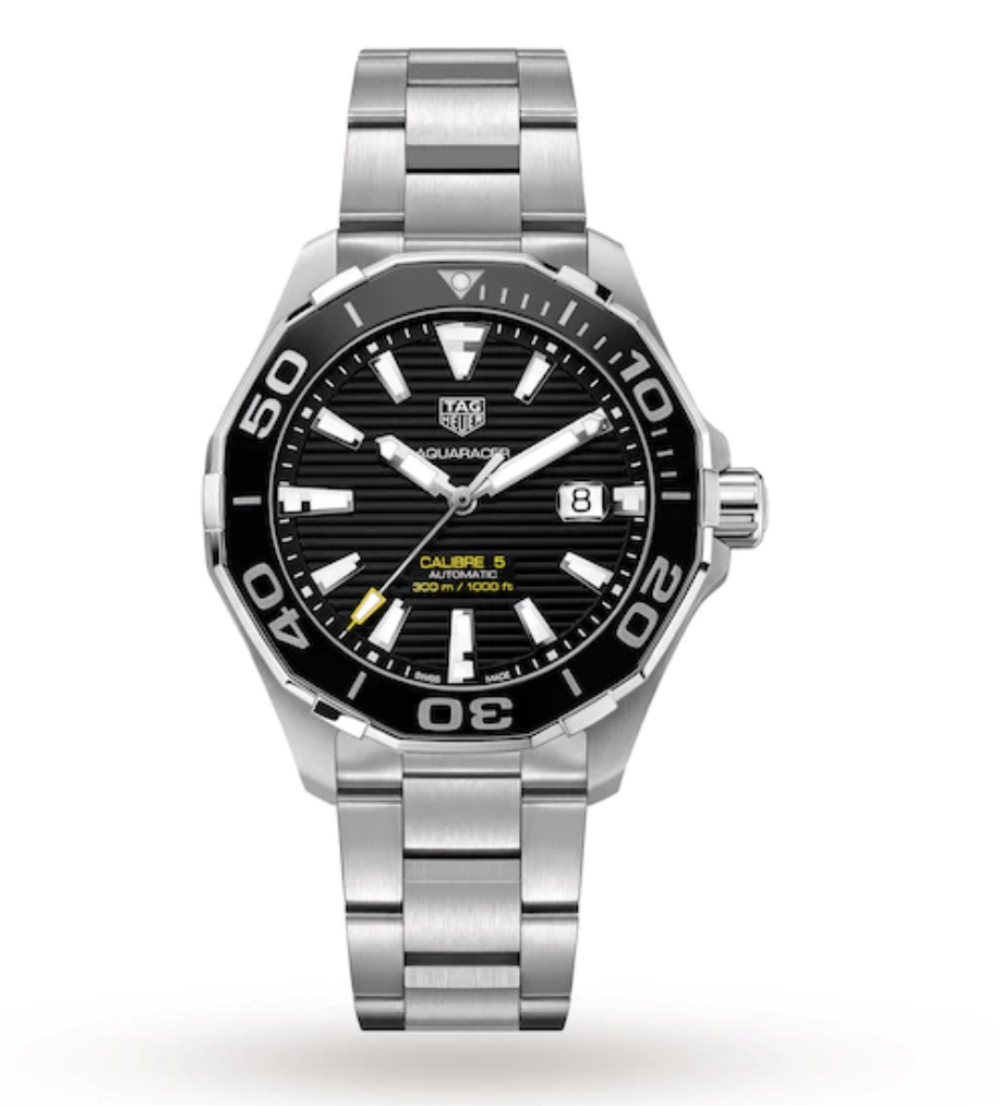 SWISS MADE BEST REPLICA FAKE TAG HEUER AQUARACER 300M CALIBRE 5 43MM CERAMIC BEZEL MENS WATCH - Replica Swiss Clones Watches