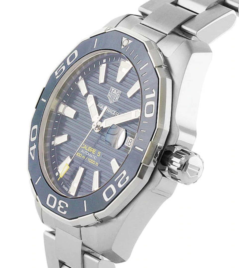 SWISS MADE BEST REPLICA FAKE TAG HEUER AQUARACER 300M CALIBRE 5 43MM CERAMIC BEZEL MENS WATCH - Replica Swiss Clones Watches