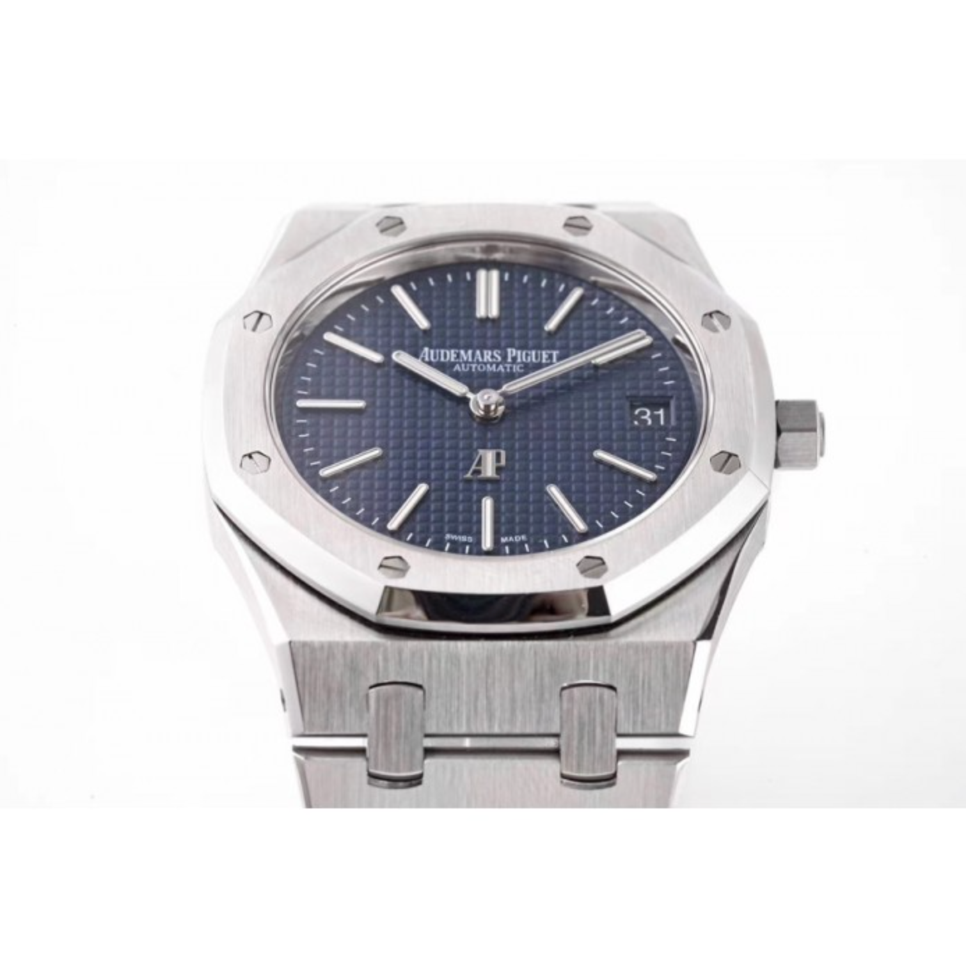 AP ROYAL OAK EXTRA THIN 39MM 15202ST.OO.1240ST.01 SS BLUE DIAL SWISS 2121 - IP Empire Replica Watches