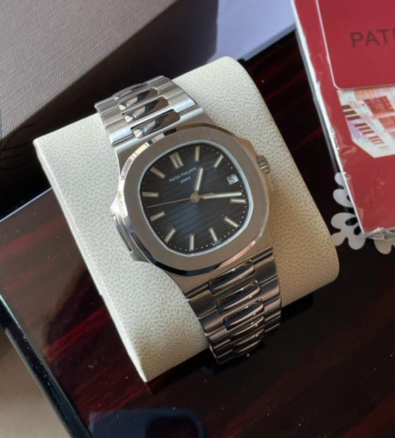 TOP Swiss Replica Patek Philippe Nautilus - Silver/Dark Blue - IP Empire Replica Watches