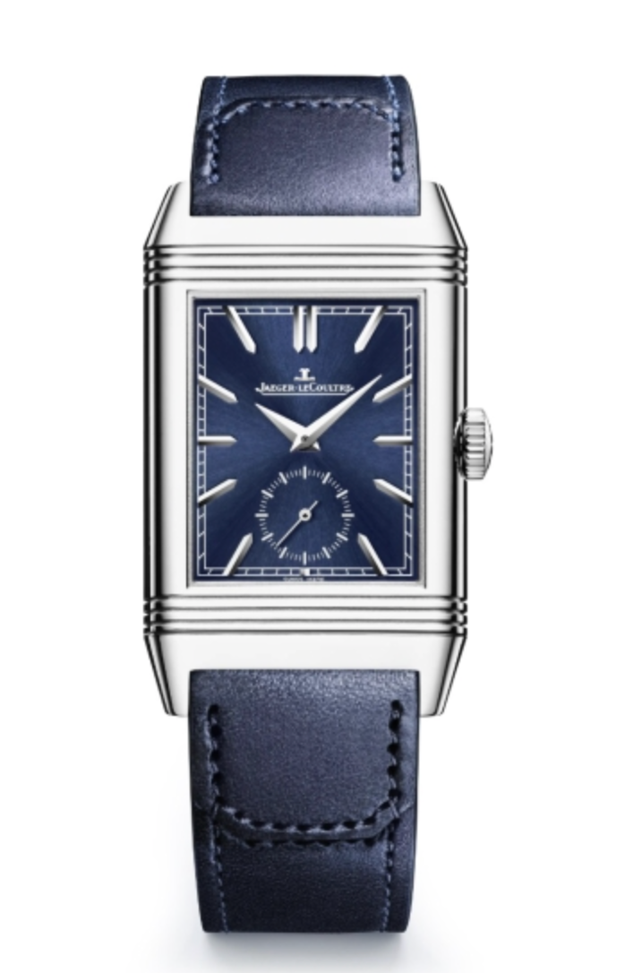 Jaeger-lecoultre reverso Super Clone Tribute Duoface Blue/Silver Dial Swiss 854A/2 FLIPPED VERSION - IP Empire Replica Watches