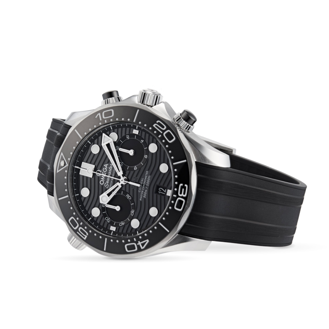 Omega Seamaster Diver 300M Co-Axial Master Chronograph Black 44mm O21032445101001 - IP Empire Replica Watches