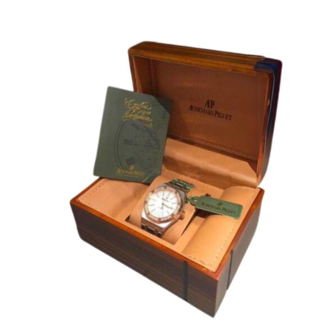 Audemars PIguet Wooden Watch Box With Logo and Papers