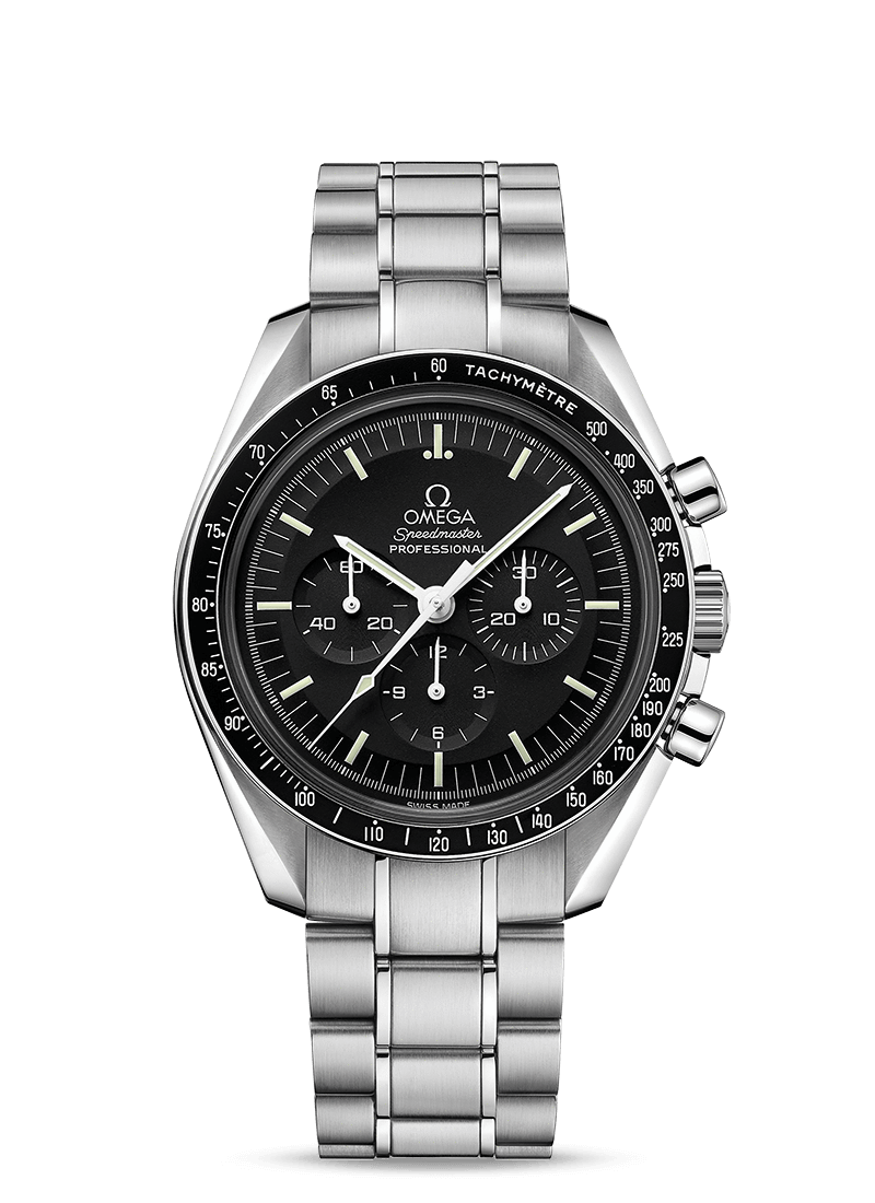 Speedmaster MoonWatch Silver Black - Replica Swiss Clones Watches