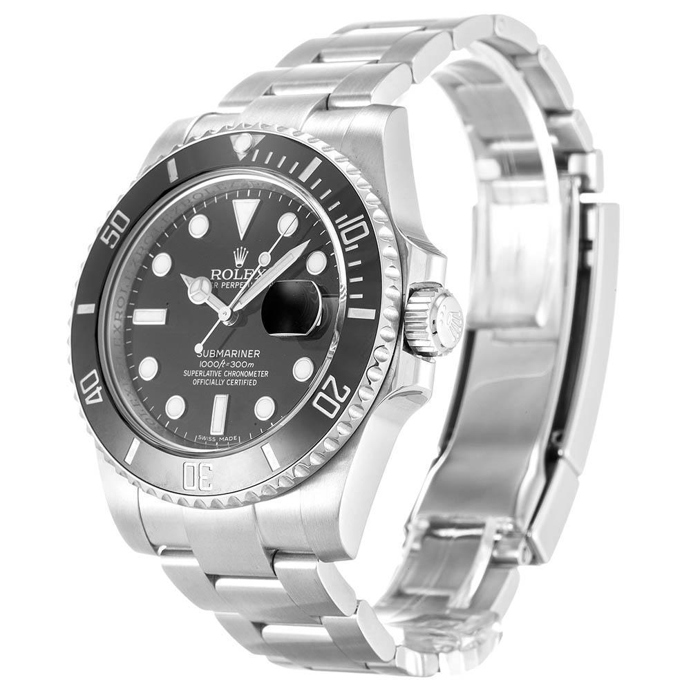 Replica Rolex Submariner - Silver/Black - Replica Swiss Clones Watches