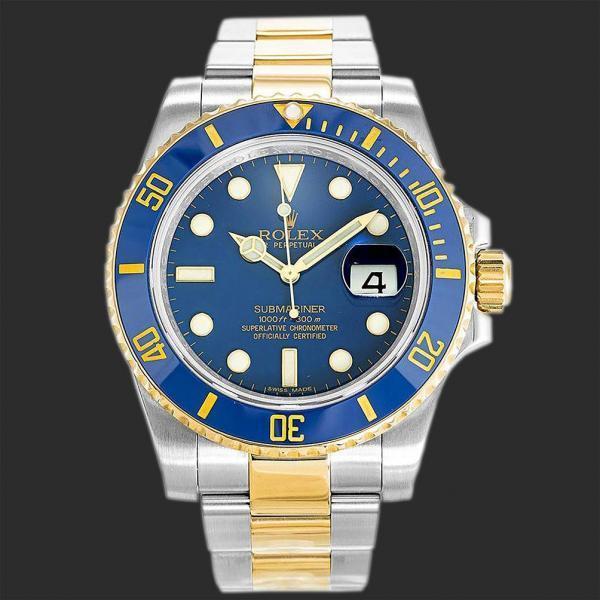 Replica Rolex Submariner Two Tone 116613LB - Replica Swiss Clones Watches